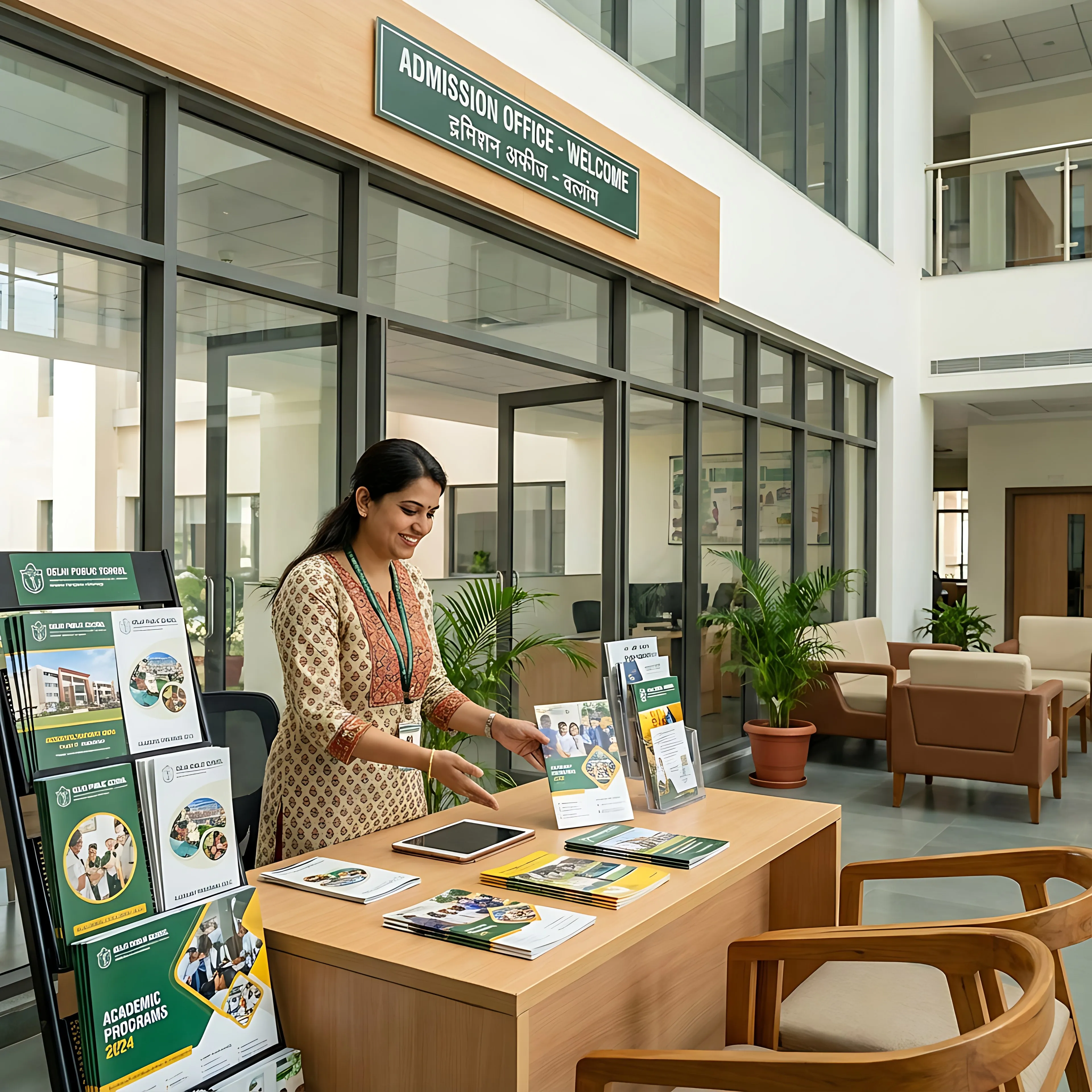 The school admissions office
